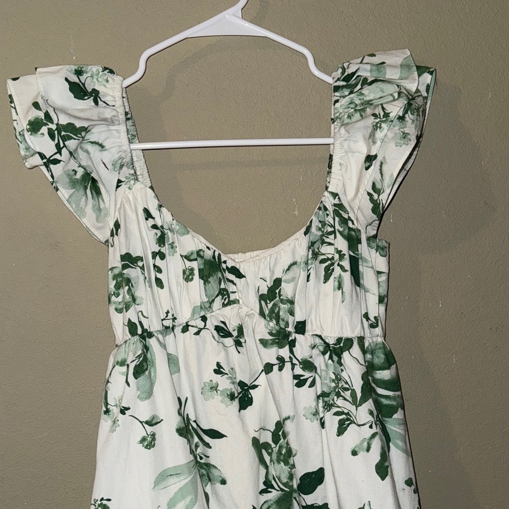 Abercrombie & Fitch Green Floral Dress
